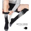 imageFITRELL 23 Pack Merino Wool Ski Socks for Snowboarding Full Cushioned Winter Thermal Kneehigh Warm Socks for Men and WomenBlackblue