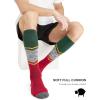 imageFITRELL 23 Pack Merino Wool Ski Socks for Snowboarding Full Cushioned Winter Thermal Kneehigh Warm Socks for Men and WomenBlackbluechristmas Match
