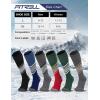 imageFITRELL 23 Pack Merino Wool Ski Socks for Snowboarding Full Cushioned Winter Thermal Kneehigh Warm Socks for Men and WomenBlackforest Greenblue