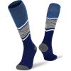 imageFITRELL 23 Pack Merino Wool Ski Socks for Snowboarding Full Cushioned Winter Thermal Kneehigh Warm Socks for Men and WomenBlue