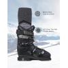 imageFITRELL 23 Pack Merino Wool Ski Socks for Snowboarding Full Cushioned Winter Thermal Kneehigh Warm Socks for Men and WomenPurplegrey