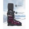 imageFITRELL 23 Pack Merino Wool Ski Socks for Snowboarding Full Cushioned Winter Thermal Kneehigh Warm Socks for Men and WomenRose Red