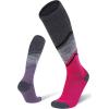 imageFITRELL 23 Pack Merino Wool Ski Socks for Snowboarding Full Cushioned Winter Thermal Kneehigh Warm Socks for Men and WomenRose Redpurple