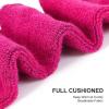 imageFITRELL 23 Pack Merino Wool Ski Socks for Snowboarding Full Cushioned Winter Thermal Kneehigh Warm Socks for Men and WomenRose Redpurple