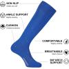 imageFITRELL 23 Pack Soccer Socks Baseball Softball For Youth Kids Boys Girls OverTheCalf Football Socks for Adult Men WomenBlue2