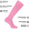 imageFITRELL 23 Pack Soccer Socks Baseball Softball For Youth Kids Boys Girls OverTheCalf Football Socks for Adult Men WomenPink2