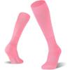 imageFITRELL 23 Pack Soccer Socks Baseball Softball For Youth Kids Boys Girls OverTheCalf Football Socks for Adult Men WomenPink2