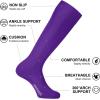 imageFITRELL 23 Pack Soccer Socks Baseball Softball For Youth Kids Boys Girls OverTheCalf Football Socks for Adult Men WomenPurple2