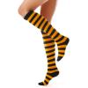 imageFITRELL Womens Knee High Socks Outdoor Sport Athletic Socks Casual Stripe Tube Socks 14 Pack1 Pack Black Orange Stripes