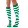 imageFITRELL Womens Knee High Socks Outdoor Sport Athletic Socks Casual Stripe Tube Socks 14 Pack1 Pack Green White Stripes