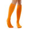 imageFITRELL Womens Knee High Socks Outdoor Sport Athletic Socks Casual Stripe Tube Socks 14 Pack1 Pack Orange