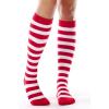 imageFITRELL Womens Knee High Socks Outdoor Sport Athletic Socks Casual Stripe Tube Socks 14 Pack1 Pack Red White Stripes