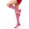 imageFITRELL Womens Knee High Socks Outdoor Sport Athletic Socks Casual Stripe Tube Socks 14 Pack1 Pack Red White Stripes