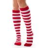 imageFITRELL Womens Knee High Socks Outdoor Sport Athletic Socks Casual Stripe Tube Socks 14 Pack1 Pack Red White Stripes