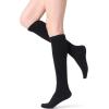 imageFITRELL Womens Knee High Socks Outdoor Sport Athletic Socks Casual Stripe Tube Socks 14 PackBlack