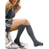 imageFITRELL Womens Knee High Socks Outdoor Sport Athletic Socks Casual Stripe Tube Socks 14 PackBlacknavydark Greylight Grey