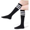imageFITRELL Womens Knee High Socks Outdoor Sport Athletic Socks Casual Stripe Tube Socks 14 PackBlackwhite