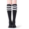 imageFITRELL Womens Knee High Socks Outdoor Sport Athletic Socks Casual Stripe Tube Socks 14 PackBlackwhite