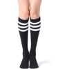 imageFITRELL Womens Knee High Socks Outdoor Sport Athletic Socks Casual Stripe Tube Socks 14 PackBlackwhite