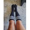 imageFITRELL Womens Knee High Socks Outdoor Sport Athletic Socks Casual Stripe Tube Socks 14 PackBlackwhite