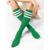imageFITRELL Womens Knee High Socks Outdoor Sport Athletic Socks Casual Stripe Tube Socks 14 PackGreen