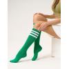 imageFITRELL Womens Knee High Socks Outdoor Sport Athletic Socks Casual Stripe Tube Socks 14 PackGreen