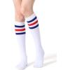 imageFITRELL Womens Knee High Socks Outdoor Sport Athletic Socks Casual Stripe Tube Socks 14 PackMulticolor