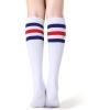 imageFITRELL Womens Knee High Socks Outdoor Sport Athletic Socks Casual Stripe Tube Socks 14 PackMulticolor