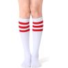 imageFITRELL Womens Knee High Socks Outdoor Sport Athletic Socks Casual Stripe Tube Socks 14 PackMulticolor