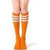 imageFITRELL Womens Knee High Socks Outdoor Sport Athletic Socks Casual Stripe Tube Socks 14 PackOrangewhite
