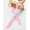 imageFITRELL Womens Knee High Socks Outdoor Sport Athletic Socks Casual Stripe Tube Socks 14 PackPink
