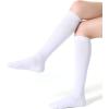 imageFITRELL Womens Knee High Socks Outdoor Sport Athletic Socks Casual Stripe Tube Socks 14 PackWhite