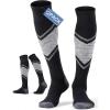 imageFITRELL 23 Pack Merino Wool Ski Socks for Snowboarding Full Cushioned Winter Thermal Kneehigh Warm Socks for Men and WomenBlack1
