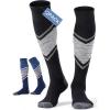 imageFITRELL 23 Pack Merino Wool Ski Socks for Snowboarding Full Cushioned Winter Thermal Kneehigh Warm Socks for Men and WomenBlackblue
