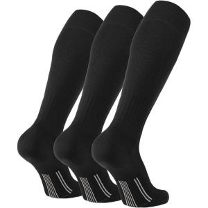 imageFITRELL 23 Pack Soccer Socks Baseball Softball For Youth Kids Boys Girls OverTheCalf Football Socks for Adult Men WomenBlack3