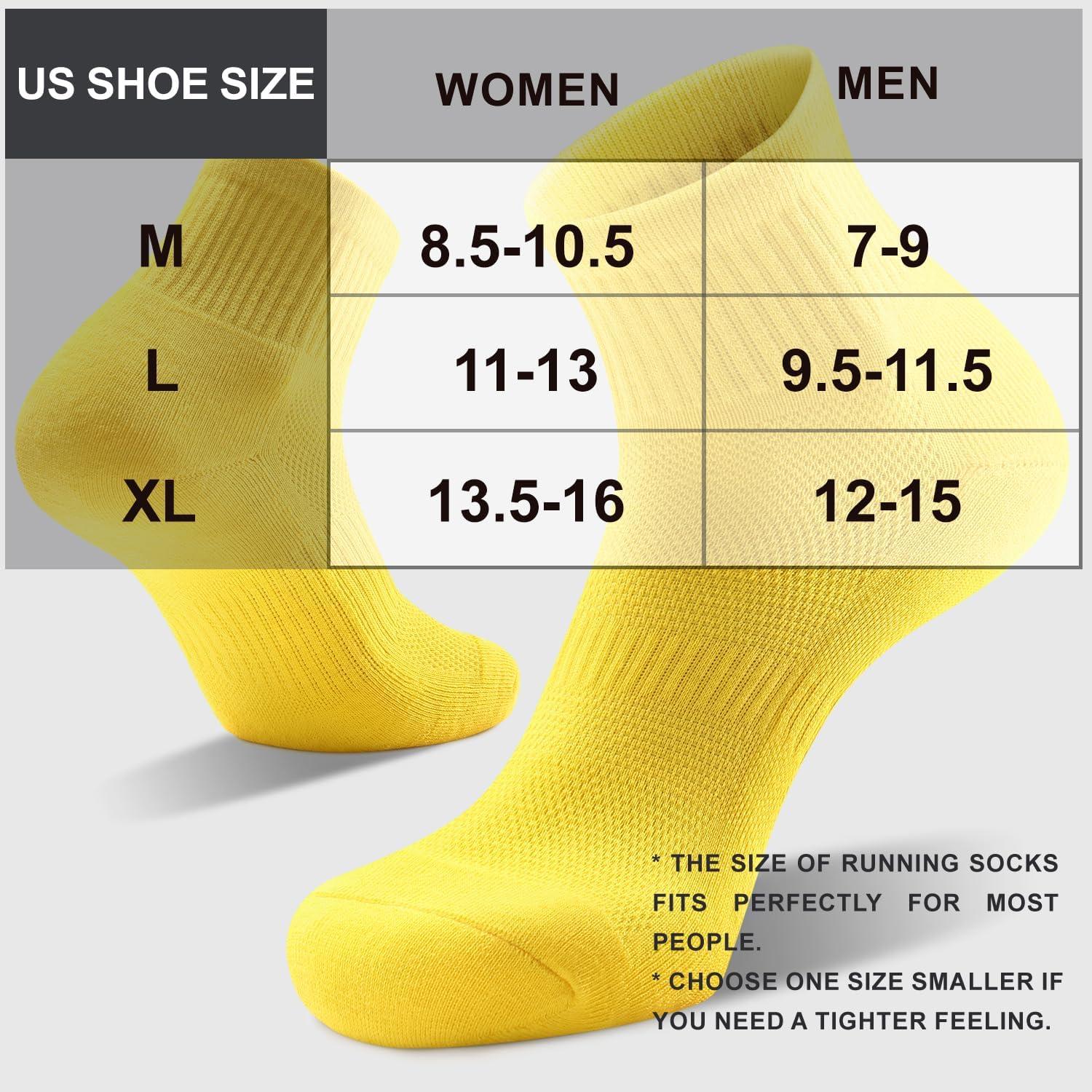 imageFITRELL 6 Pack Mens Athletic Ankle Socks Cushioned Sports Running Socks 799121215Multicolored