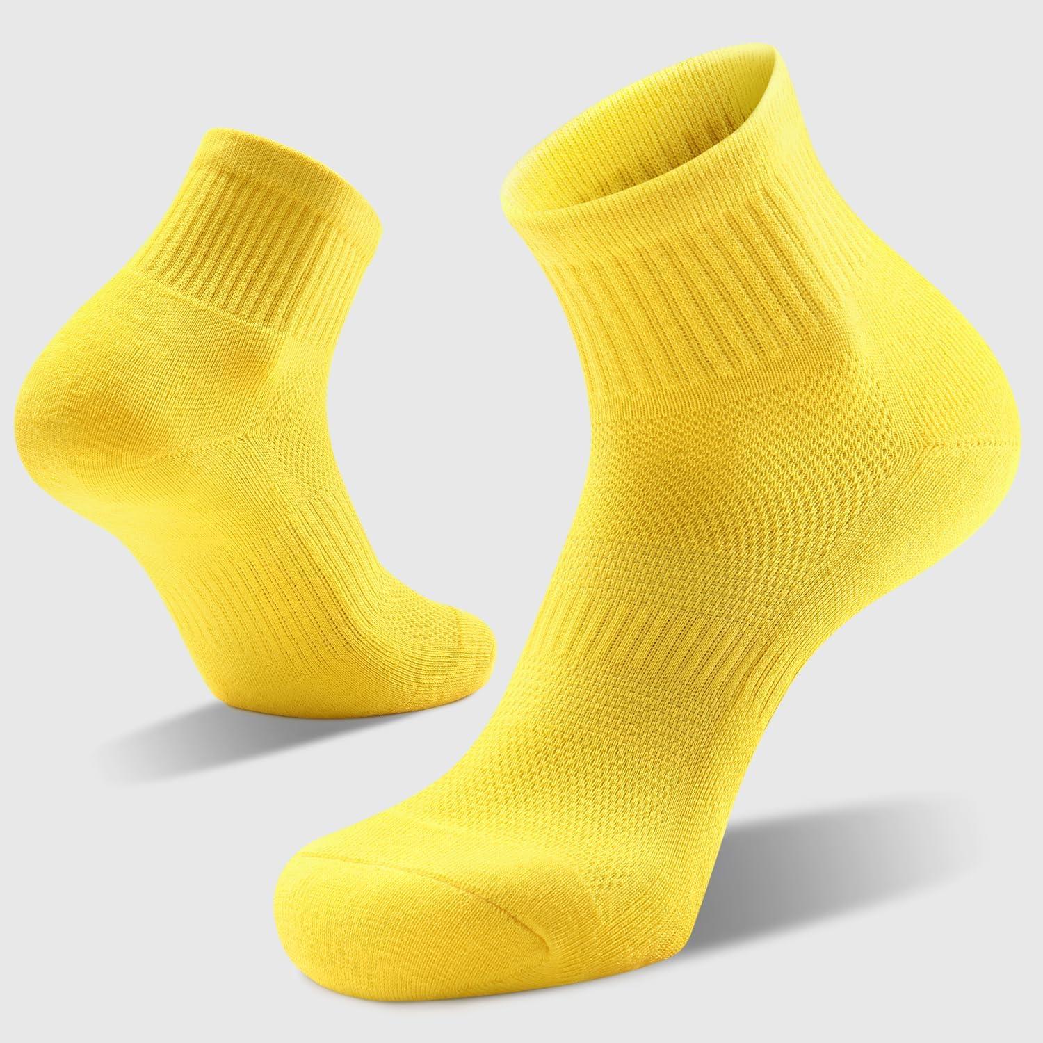 imageFITRELL 6 Pack Mens Athletic Ankle Socks Cushioned Sports Running Socks 799121215Multicolored