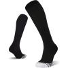 imageFITRELL 23 Pack Baseball Soccer Softball Socks for Kids Youth Men ampamp Women OvertheCalf Knee High Socks Multiple ColorsBlack 2 Pack