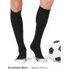 imageFITRELL 23 Pack Baseball Soccer Softball Socks for Kids Youth Men ampamp Women OvertheCalf Knee High Socks Multiple ColorsBlack 3 Pack