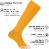 imageFITRELL 23 Pack Baseball Soccer Softball Socks for Kids Youth Men ampamp Women OvertheCalf Knee High Socks Multiple ColorsGold 2 Pack