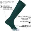 imageFITRELL 23 Pack Baseball Soccer Softball Socks for Kids Youth Men ampamp Women OvertheCalf Knee High Socks Multiple ColorsGreen 2 Pack