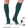 imageFITRELL 23 Pack Baseball Soccer Softball Socks for Kids Youth Men ampamp Women OvertheCalf Knee High Socks Multiple ColorsGreen 2 Pack