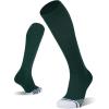 imageFITRELL 23 Pack Baseball Soccer Softball Socks for Kids Youth Men ampamp Women OvertheCalf Knee High Socks Multiple ColorsGreen 2 Pack