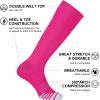 imageFITRELL 23 Pack Baseball Soccer Softball Socks for Kids Youth Men ampamp Women OvertheCalf Knee High Socks Multiple ColorsHot Pink 2 Pack