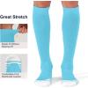 imageFITRELL 23 Pack Baseball Soccer Softball Socks for Kids Youth Men ampamp Women OvertheCalf Knee High Socks Multiple ColorsLight Blue 2 Pack