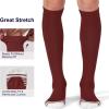 imageFITRELL 23 Pack Baseball Soccer Softball Socks for Kids Youth Men ampamp Women OvertheCalf Knee High Socks Multiple ColorsMaroon 2 Pack