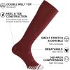 imageFITRELL 23 Pack Baseball Soccer Softball Socks for Kids Youth Men ampamp Women OvertheCalf Knee High Socks Multiple ColorsMaroon 2 Pack