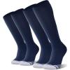 imageFITRELL 23 Pack Baseball Soccer Softball Socks for Kids Youth Men ampamp Women OvertheCalf Knee High Socks Multiple ColorsNavy Blue 2 Pack