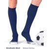 imageFITRELL 23 Pack Baseball Soccer Softball Socks for Kids Youth Men ampamp Women OvertheCalf Knee High Socks Multiple ColorsNavy Blue 2 Pack