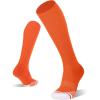 imageFITRELL 23 Pack Baseball Soccer Softball Socks for Kids Youth Men ampamp Women OvertheCalf Knee High Socks Multiple ColorsOrange 2 Pack